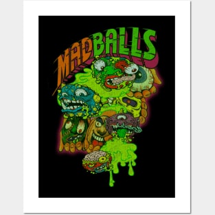 MADBALLS!! -80s Toy Vibes- (Distressed Design) Posters and Art